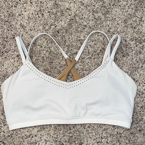 Buffbunny White Airbrush Laser Sports Bra Large - Picture 3 of 7